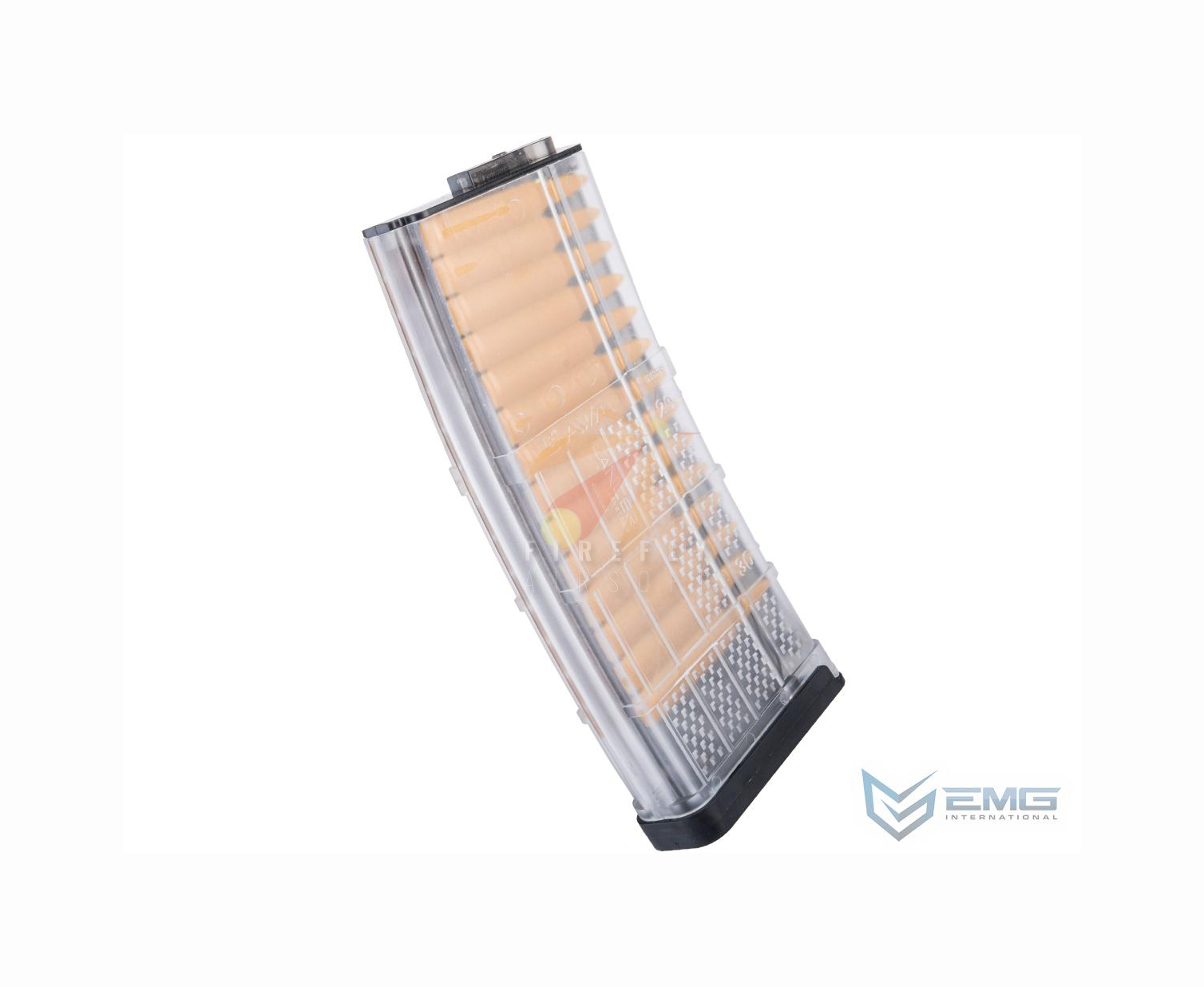 EMG 190rd Lancer Systems Licensed L5 AWM Airsoft Mid-Cap Magazines (Color: Clear / Single)