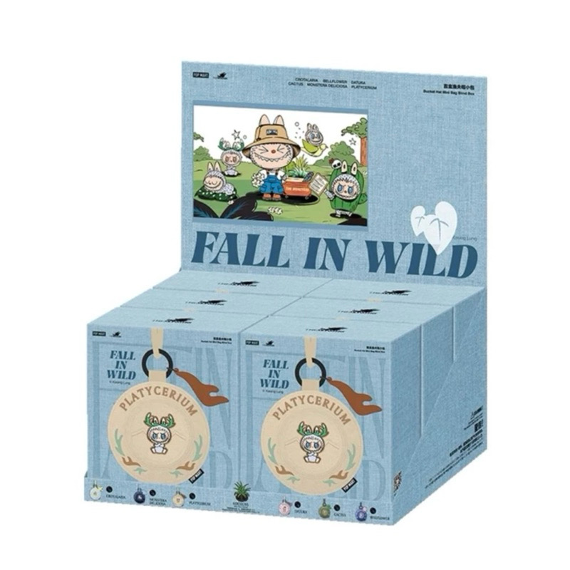 ￼พร้อมส่งจากไทย 🇹🇭THE MONSTERS FALL IN WILD Series - Labubu Bucket Hat Mini Bag Blind ((ยก box)) ลุ้นซีเคร็ท