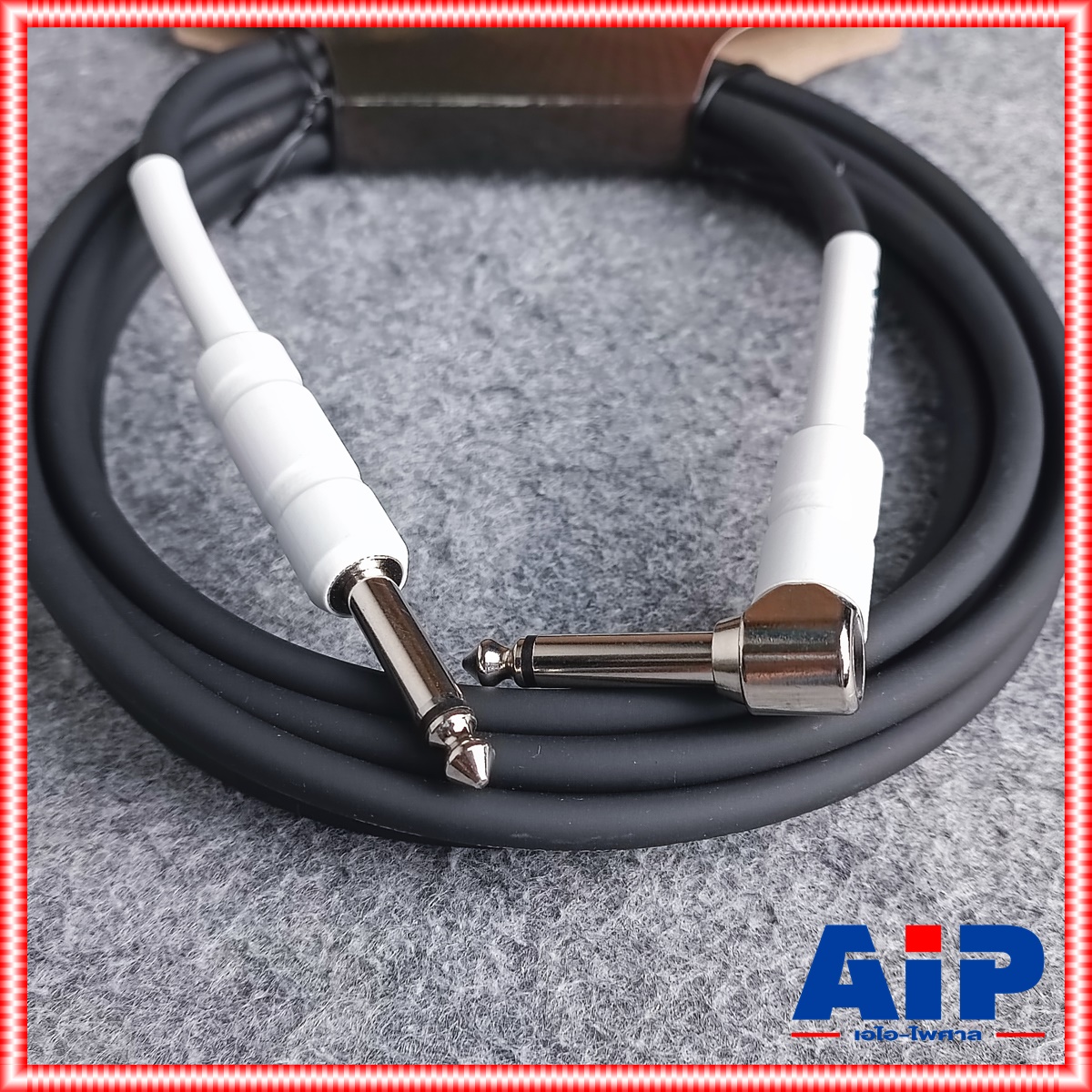 3เมตร KIRLIN IPCH-242 สายกีต้าร์ หัวสีขาว หัวL สายไมค์ หัวท้าย IPCH242 IPCH 242 เอไอ-ไพศาล