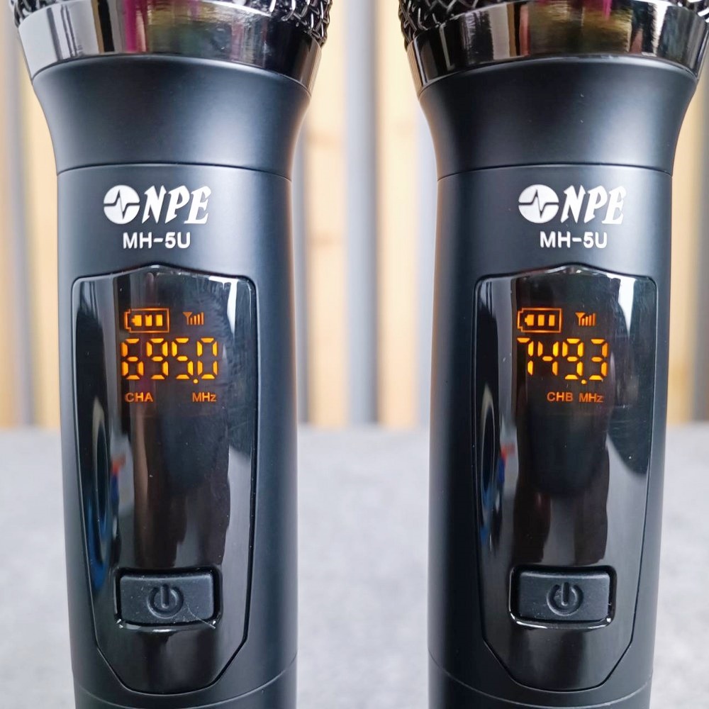 NPE PW-52 /MH-5U/MH-5U ไมค์ลอย PW 52 เครื่องรับเล็ก พร้อมกระเป๋าเก็บไมค์ ชุดไมโครโฟน ไร้สาย ถือคู่แบบพกพา PW52 / MH5U เอไอ-ไพศาล
