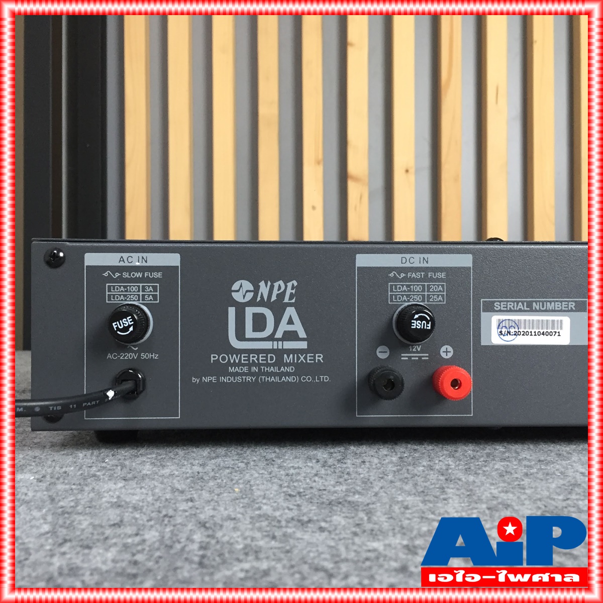 NPE LDA100 AC/DC POWERMIXER LINE lda-100 POWERMIX LDA-100 แอมป์เสียงตามสาย ใช้ได้ทั้งไฟบ้าน 220V ไฟรถ DC12V เอ็นพีอี +++