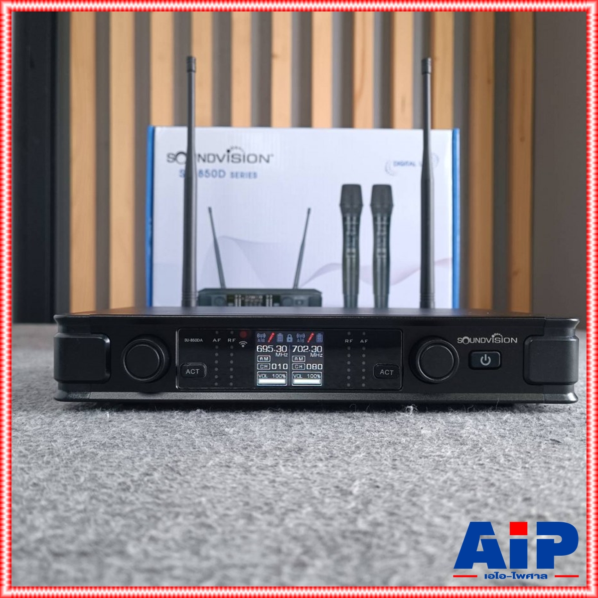 SOUNDVISION SU-850DA/HT ไมค์ลอยคู่ ชุดไมค์ลอย ดิจิตอล มือถือคู่ ย่าน UHF SU-850DA SU850DA SU850 DA SU 850 DA เอไอ-ไพศาล +++
