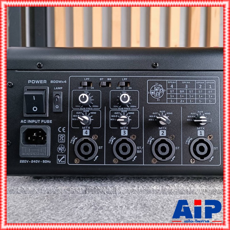 NTS TOP4-1680 POWERMIXER 4CH เอฟเฟคแท้ เพาเวอร์มิกเซอร์ มิกซ์NTS เครื่องเสียง เครื่องผสมสัญญาณเสียง เครื่องปรับแต่งเสียง MIX TOP4 1680 TOP41680 เอไอ-ไพศาล