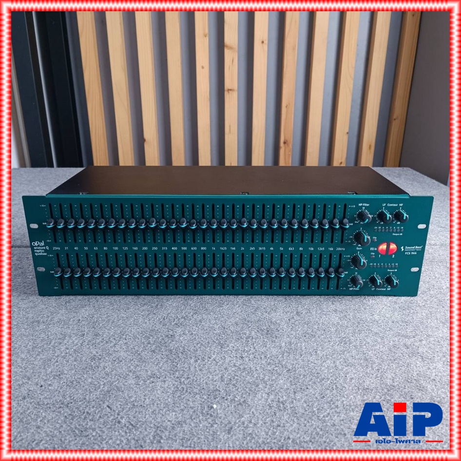 SOUNDBEST FCS-966 EQ EQUALIZER อีควอไลเซอร์ ชุดปรับแต่งเสียง 2 ชั้น สไลด์ยาว 31 Band Graphic Equalizer รุ่น FCS 966 FCS966 เอไอ-ไพศาล +++