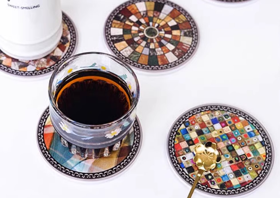 จานรองแก้ว ศิลปะ ย้อนยุค สไตล์ ยุโรป โบสถ์ แคทอลิค สวย ๆ จานรองแก้ว แบบอาร์ต ๆ 967999