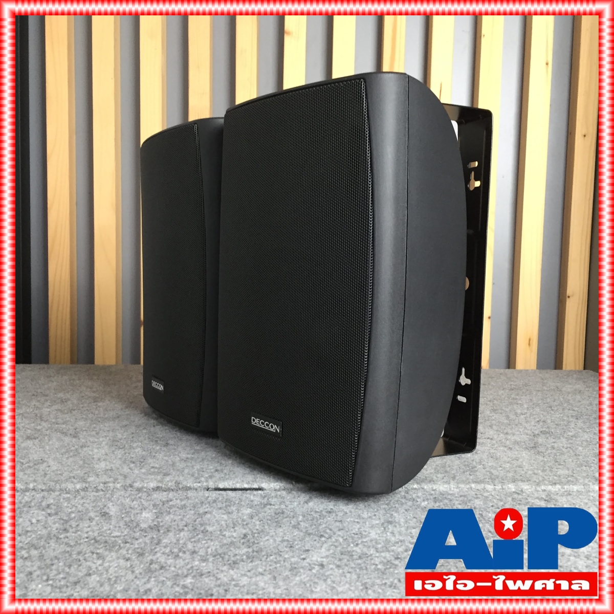 1 คู่ สีดำ DECCON sern-65TB มี LINE ตู้ลำโพง แขวน 6นิ้ว sern65 TB sern 65 ตู้ ลำโพง ติดผนัง เอไอ-ไพศาล