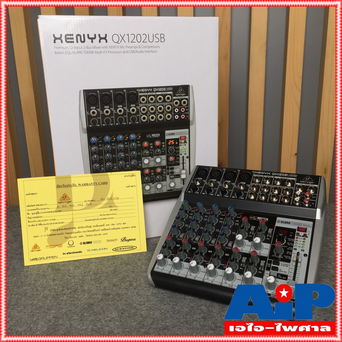 BEHRINGER QX-1202USB MIXER เครื่องปรับแต่งเสียง มิกซ์ มิกเซอร์ เครื่องปรับเสียง QX 1202USB QX1202USB MIX เอไอ-ไพศาล +++
