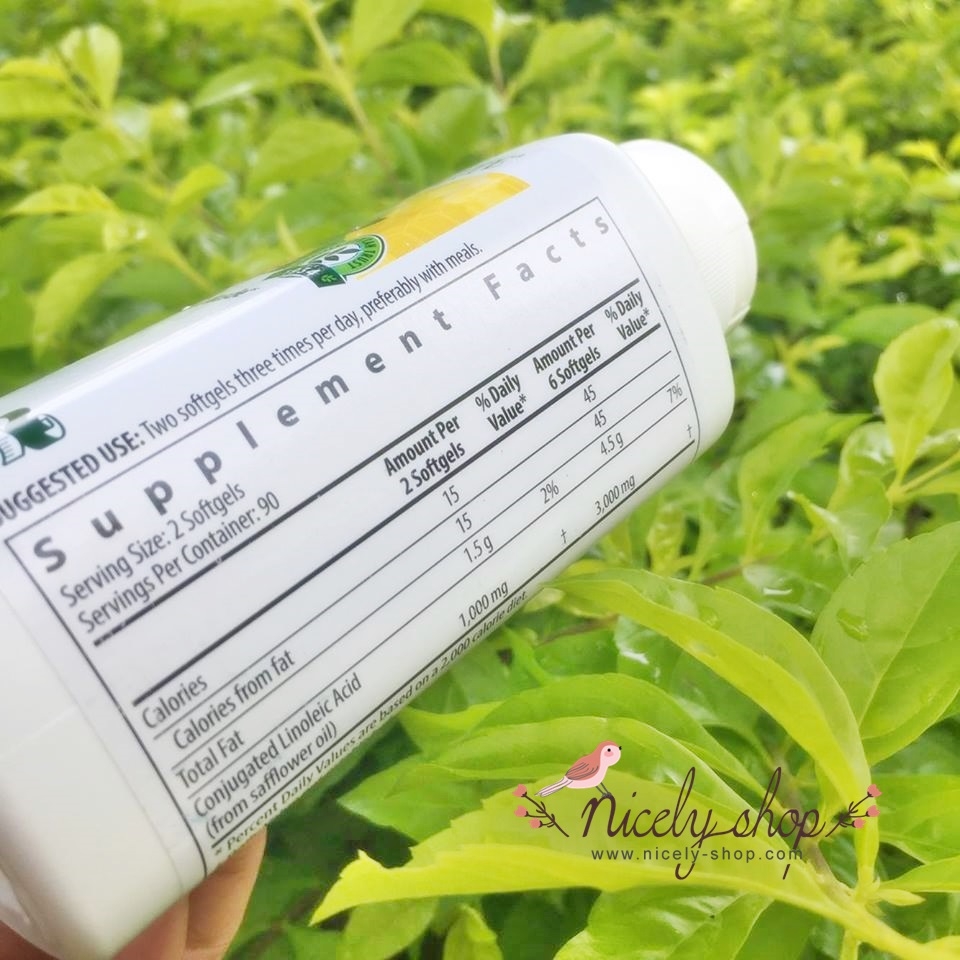 ซีแอลเอ NUTRILITE Lean Muscle (CLA)ประกอบด้วย CLA 500mgผลิตจากดอกคำฝอย