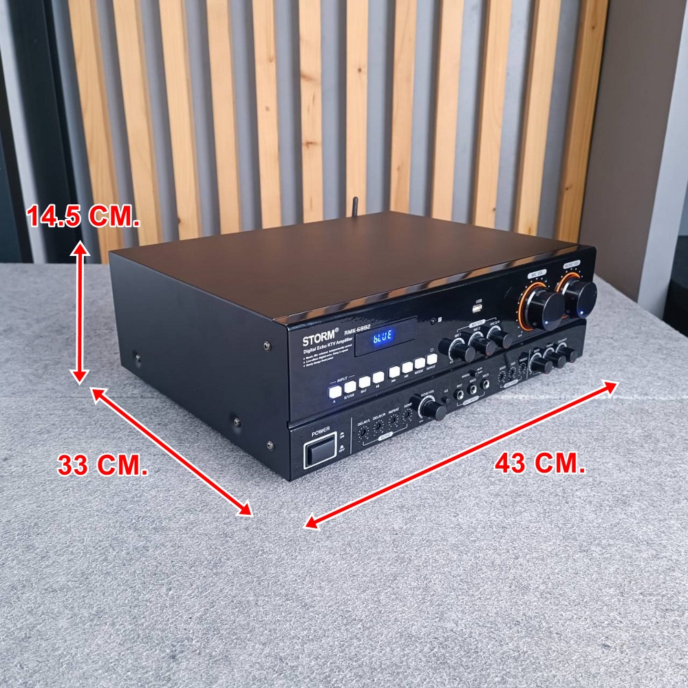 STORM RMK-6882 แอมป์คาราโอเกะ แอมป์ USB บลูทูธ เครื่องขยายเสียง RMK 6882 RMK6882 เอไอ-ไพศาล