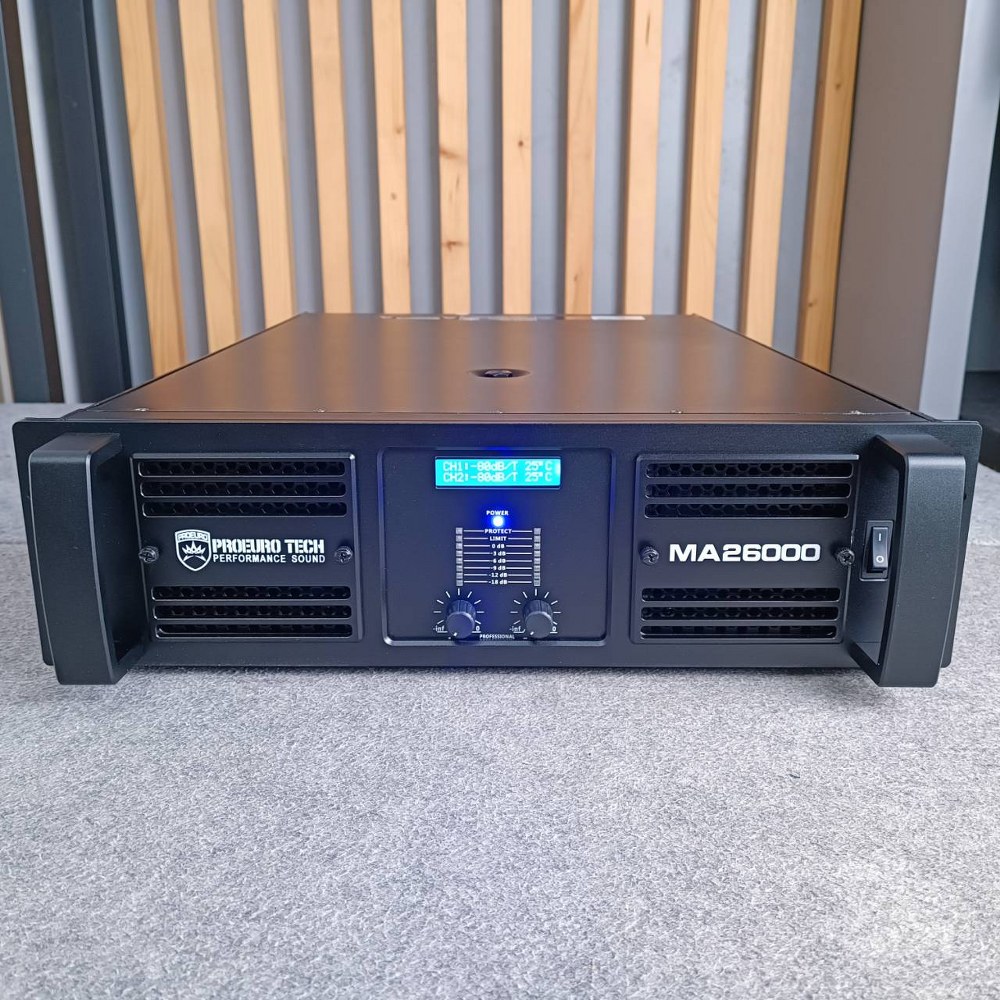 PROEUROTECH MA-26000 POWERAMP เพาเวอร์แอมป์ 2 แชนแนล กำลังขับ 2600 วัตต์ที่ 8 โอห์ม MA 26000 MA26000 เอไอ-ไพศาล