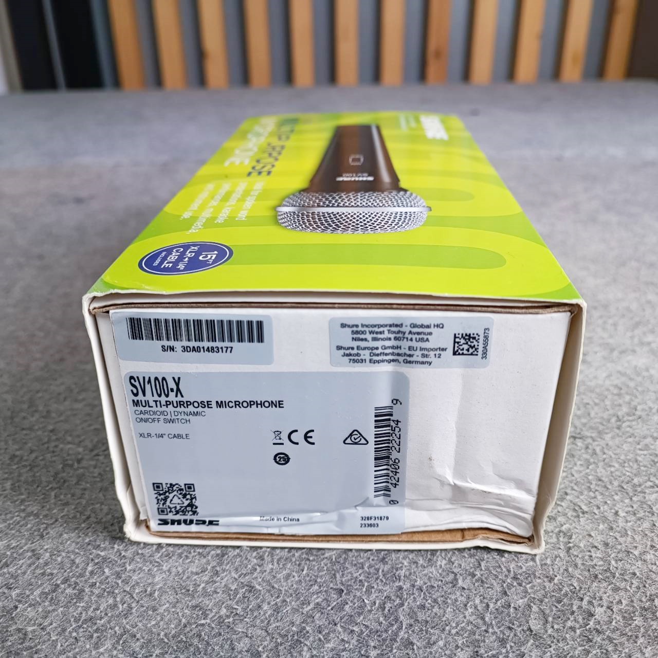 สินค้าใหม่ กล่องนอกไม่สวย SHURE SV-100X ไมค์โครโฟนพร้อมสาย4.5เมตร sv-100 SV 100 X ไมค์โครโฟน แบบสาย แท้มหาจักร ไมค์ร้องเพลง ชัวร์ ไมค์สาย ไมค์โครโฟนสาย เอไอ-ไพศาล