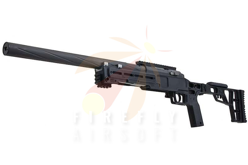 Maple Leaf MLC-LTR Lightweight Tactical Airsoft Sniper Rifle (120 m/s) - BK