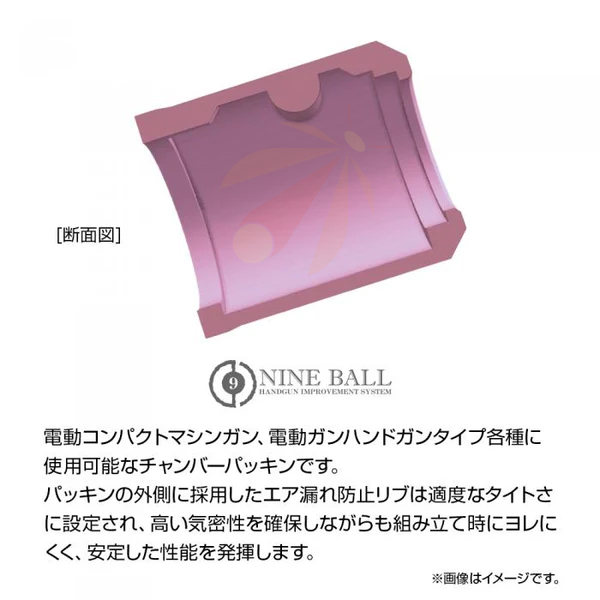 Nine Ball Air Seal Hop Up Chamber Bucking Compact (Soft Type) for Tokyo Marui AEP & Electric SMGs