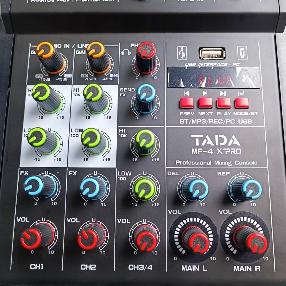 TADA MF-4 MIXER มิกเซอร์ TADA MF 4 MF4 มิกเซอร์ TA DA รองรับ BLUETOOTH มิกเซอร์บลูทูธ 4 input มิกซ์ บลูทูธ มิกเซอร์ Bluetooth mixer เครื่องเสียง มิกเซอร์จิ๋ว มิกเซอร์เอฟเฟค เอไอ-ไพศาล