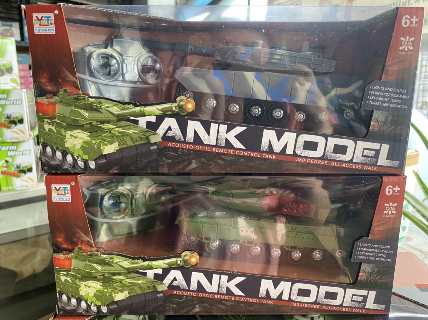 383-70B-71B ของเล่นเด็กรถถังทหารบังคับรีโมท รถทหารบังคับ คันละ