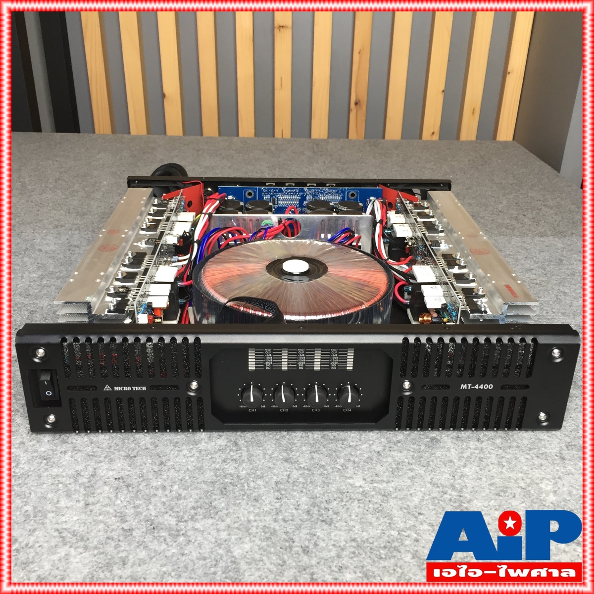 MICROTECH MT-4400 power amp 4CH กำลังวัตต์ 400W ที่ 8โอห์ม / 600W ที่ 4โอห์ม คลาส H ไฟ 2 สเต็ป MT4400 MT 4400 เอไอ-ไพศาล
