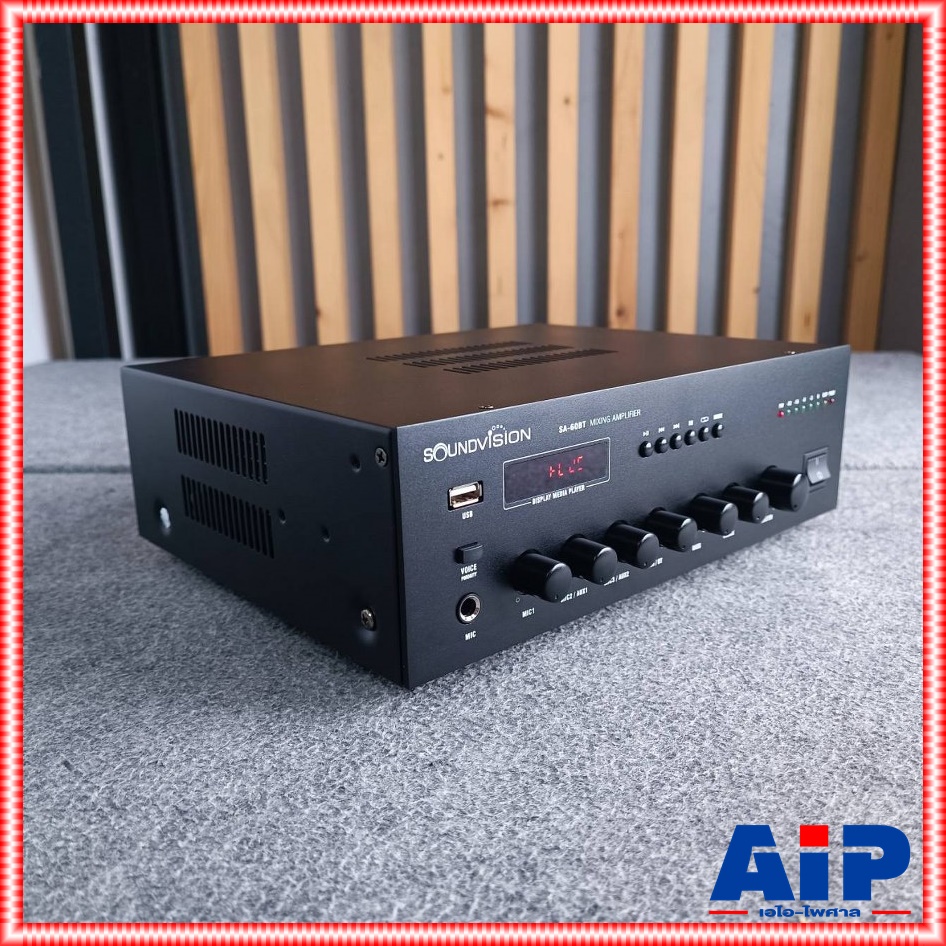 SOUNDVISION SA-60BT powermixer +++ เพาเวอร์มิกเซอร์ระบบประกาศ แอมพลิฟายเออร์ มิกเซอร์ เพาเวอร์มิกเซอร์ SA 60BT SA60BT เอไอ-ไพศาล