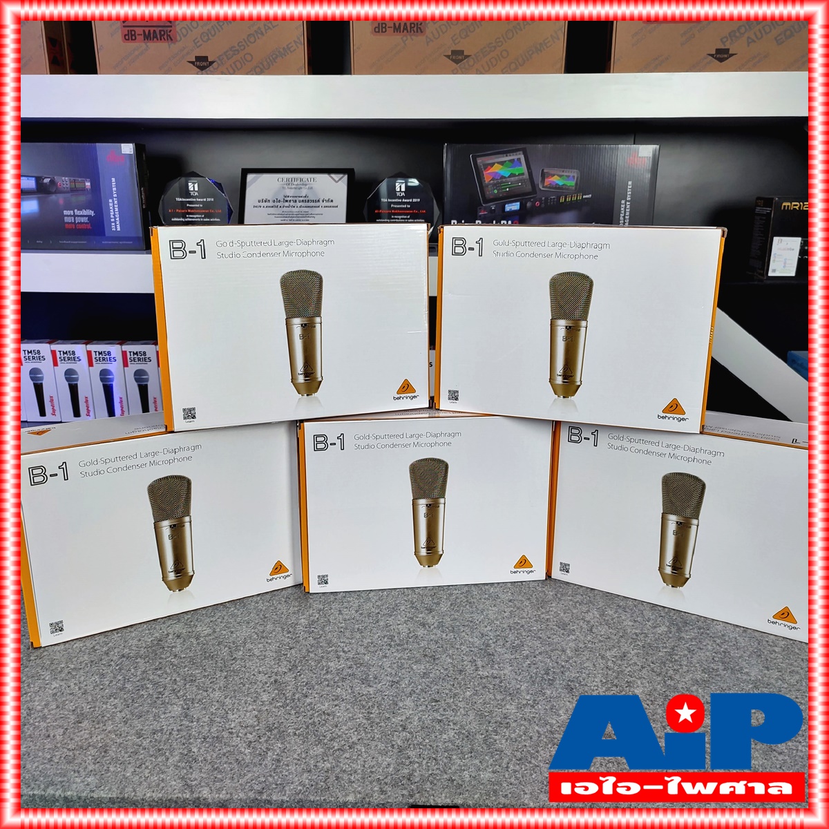 BEHRINGER B1 ไมค์สตูดิโอ CONDENSER MICROPHONE B 1 B-1 ไมค์ห้องอัด ไมค์ห้องส่ง ไมค์สตู ไมค์โครโฟน เอไอ-ไพศาล +++