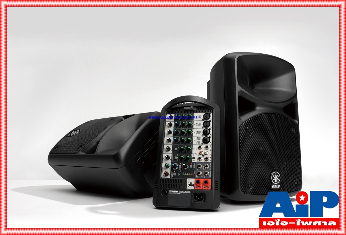 YAMAHA STAGEPAS-400BT เครื่องเสียง+กระเป๋า เครื่องเสียงเคลื่อนที่ คลาส D 400 วัตต์ เพาเวอร์มิกเซอร์ 8 ชาแนล พร้อมไมค์ไดนามิกคู่ STAGEPAS400BT STAGEPAS 400BT เอไอ-ไพศาล