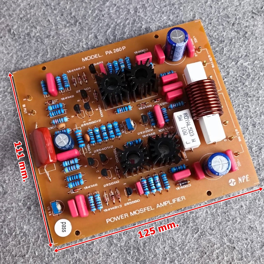 NPE KIT AMP FET-450/FET550/8000B ปริ้นแอมป์ แผงวงจรขยายเสียง อะไหล่เพาเวอร์แอมป์ เอไอ-ไพศาล