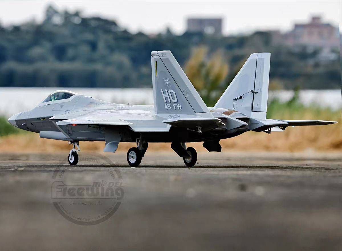 เครื่องบินโฟม ตัวลำ+ชุดไฟ Freewing F-22 Raptor & Gyro EG01 EDF80mm 6s PNP(ไม่รวมวิทยุ รีซีฟ แบต)