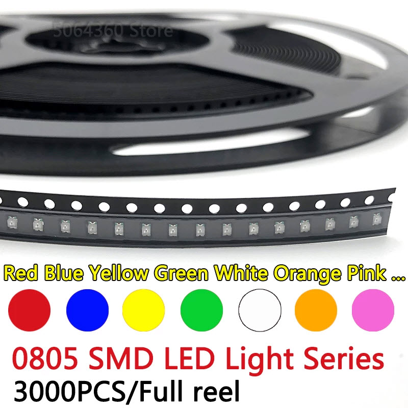 LED SMD 0603 (4000pcs)