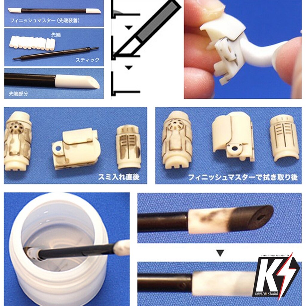 RUBYSTICK แปรงฟองน้ำเมลามีน ใช้สำหรับเช็ดสีตัดเส้นกันพลา #เช็ดเลนส์กล้อง เช็ดแผงวงจร