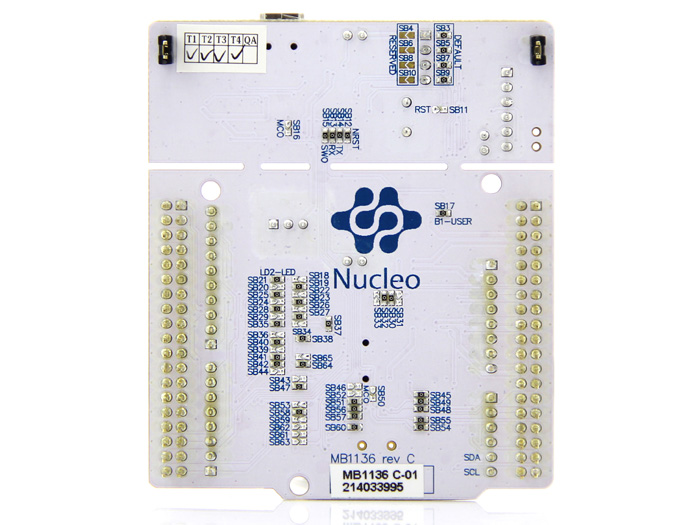 STM32 NUCLEO-F030R8 development board with STM32F030R8T6 MCU, supports Arduino connectivity