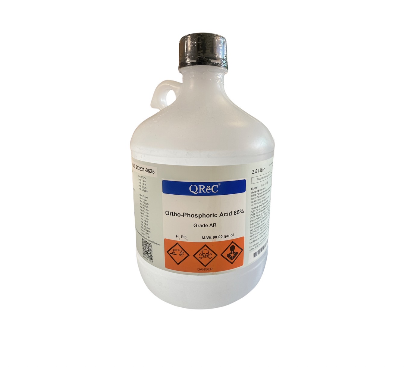 Phosphoric Acid 85%, 2.5 L -Qrec newzealand
