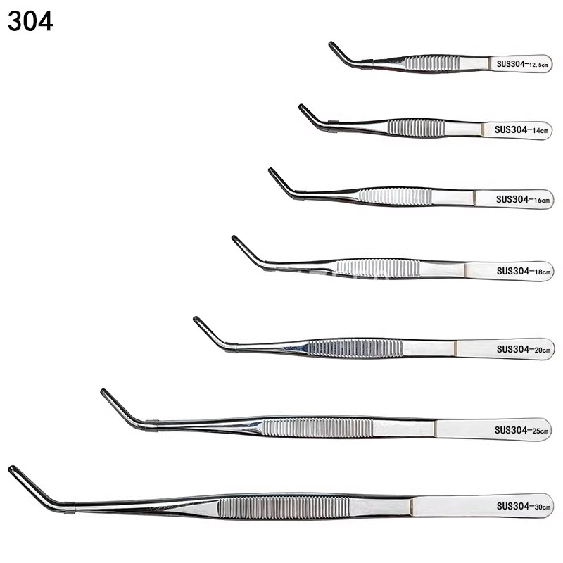 stainless steel tweezer industrial medical diy bonsai garden flower tea art tweezer 304L