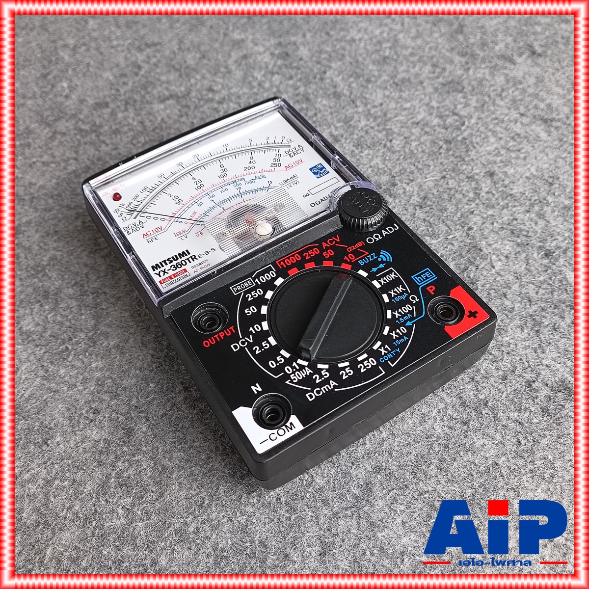 มิเตอร์ไฟแบบเข็ม MITSUMI YX-360TRE-B โอห์มมิเตอร์ โวลมิเตอร์ มัลติมิเตอร์ แบบอนาล็อก เครื่องวัดแรงดันและกระแสไฟฟ้า