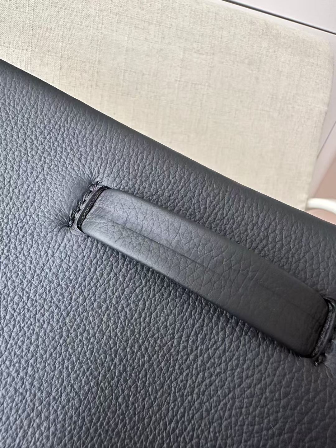 **do** กระเป๋าเดินทางหรือใส่เอกสาร Zegna BLACK DEERSKIN TOTE BAG หนังกวางนุ่ม สินค้าใหม่ ของแท้