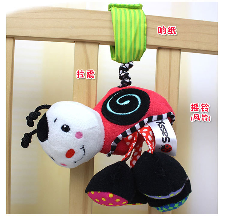 CH808 ของเล่นผ้าโมบายเต่าทองแขวนเปลหรือรถเข็น sassy