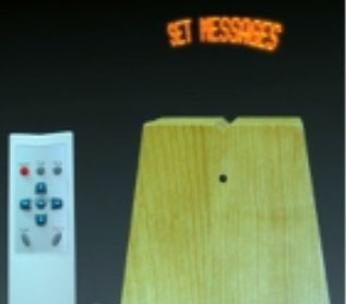 นาฬิกาไม้ตั้งโต๊ะพรีเมี่ยม กำหนดข้อความได้ LED Message Clock