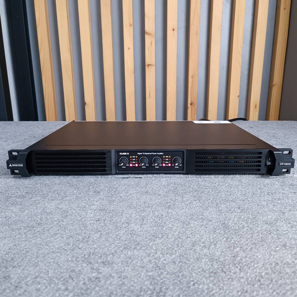 MICROTECH DF-4800 poweramp 4CH เพาเวอร์แอมป์ กำลังวัตต์ 800W ที่ 8โอห์ม / 1400W ที่ 4โอห์ม MICRO TECH DF 4800 DF4800 เอไอ-ไพศาล