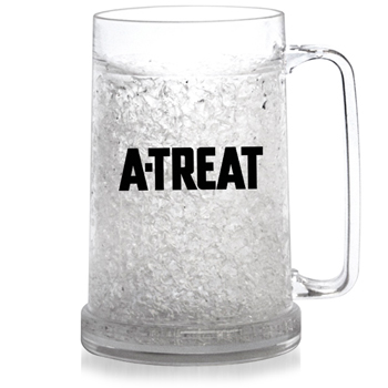 แก้วทำเกล็ดน้ำแข็ง แก้ว 2 ชั้น เก็บความเย็น ทำวุ้นน้ำแข็ง 400ML, 400ML Double Wall Facet Freezer Mug