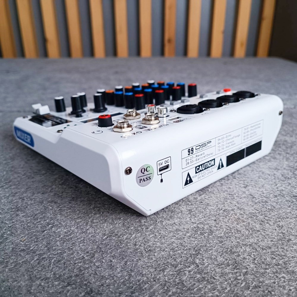 MYNPE GX-06 mixer มิกเซอร์อนาล็อก 6 แชนแนล บลูทูธ Bluetooth mixer เอฟเฟคแท้ 99DSP GX 06 GX06 เอไอ-ไพศาล