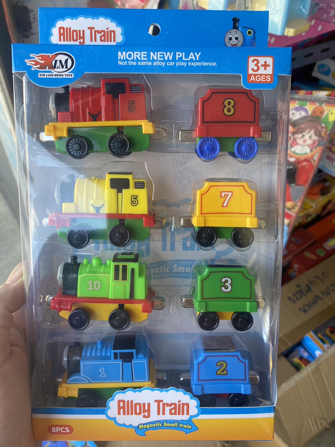 83049 รถไฟแม่เหล็กเล่นมือ โทมัสเล่นมือ โธมันแม่เหล็กดูดกันเล่นมือ ปลีกกล่องละ