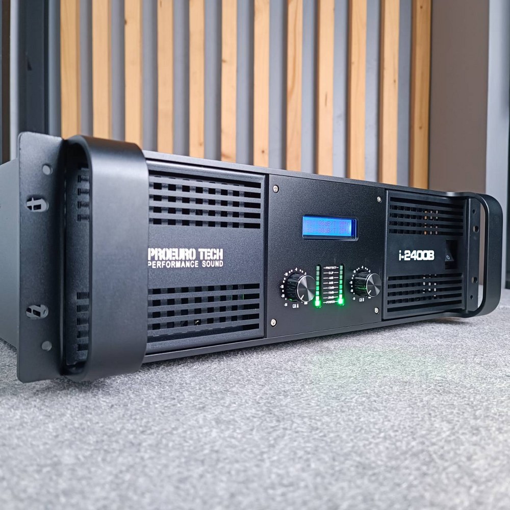 PROEUROTECH I-2400B POWERAMP เพาเวอร์แอมป์ 2 แชนแนล กำลังขับ 2400 วัตต์ที่ 8 โอห์ม I 2400B I2400B เอไอ-ไพศาล