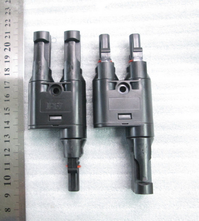MC4T branch solar connector. Waterproof IP67 (1คู่)
