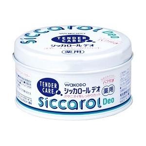 WAKODO SICCAROL Deo Baby Powder With Puff 140g แป้งเด็กพร้อมพัฟ ระงับกลิ่นกาย แป้งเนียน เนื้อละเอียด