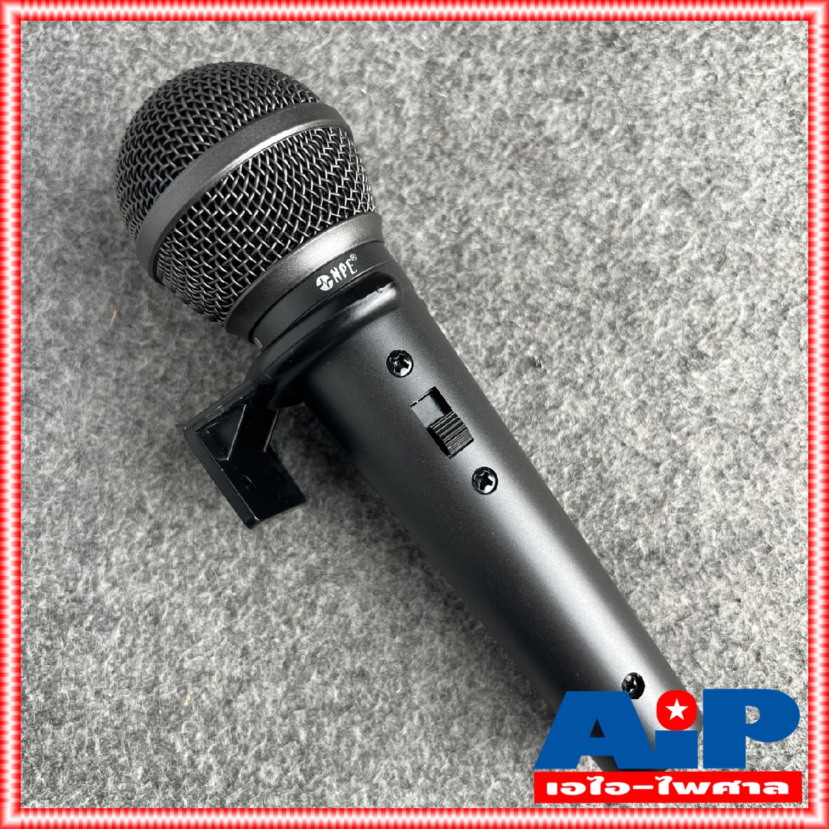 1อัน NPE HM-1B (ABS) ขาแขวนไมโครโฟนแบบพลาสติกสีดำ HM 1 B ที่แขวนไมค์ติดผนัง HM1B ที่แขวนไมค์