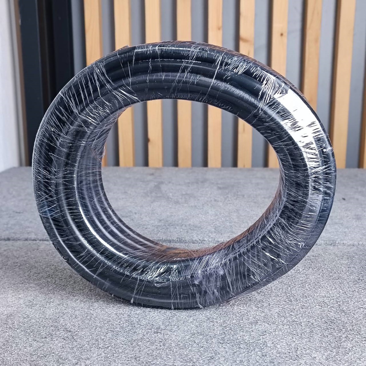 ขด10เมตร CONNEX EVO-425 สายลำโพง ทองแดงแท้ 4x2.5mm สายสีดำ สายลำโพงกลางแจ้ง EVO425 EVO 425 สายลำโพง4คอร์ เอไอ-ไพศาล