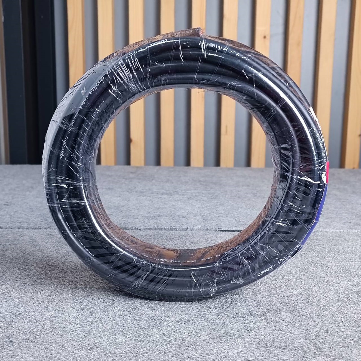 ขด15เมตร CONNEX EVO-225 2x2.5mm สายลำโพง กลมดำ ขนาด2.5mm. สายลำโพงกลางแจ้ง EVO225 EVO 225 ทองแดงแท้ เอไอ-ไพศาล
