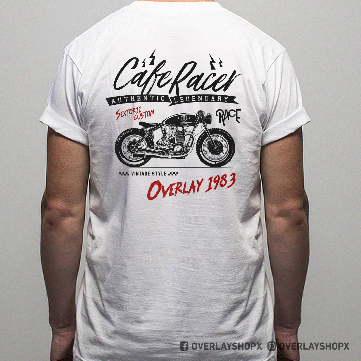 OVERLAY CAFE RACER TEE