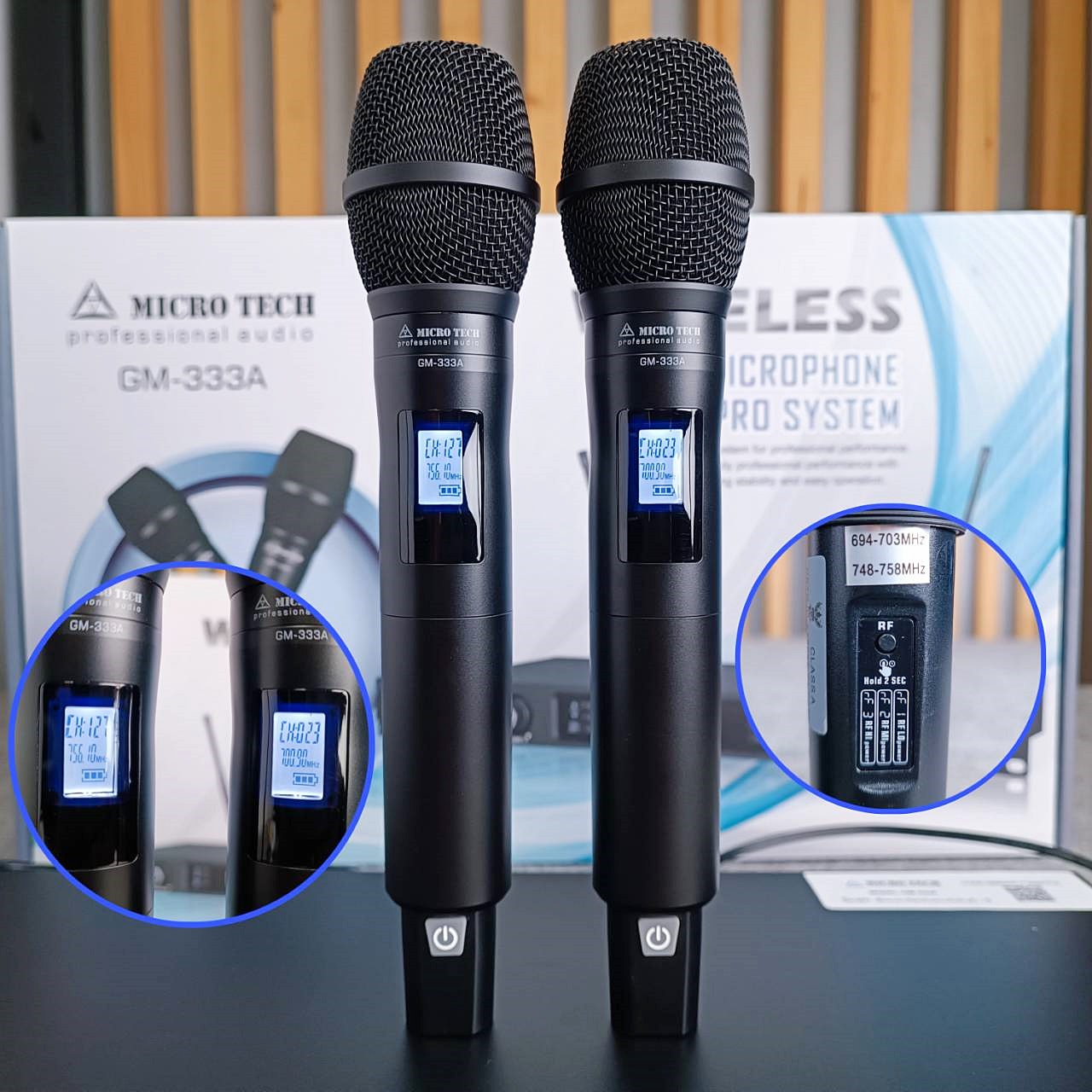 MICROTECH GM-333A ไมค์ลอยคู่ UHF ไมโครโฟนแบบ ไร้สาย ไมโคร เทค GM 333A GM333A เอไอ-ไพศาล