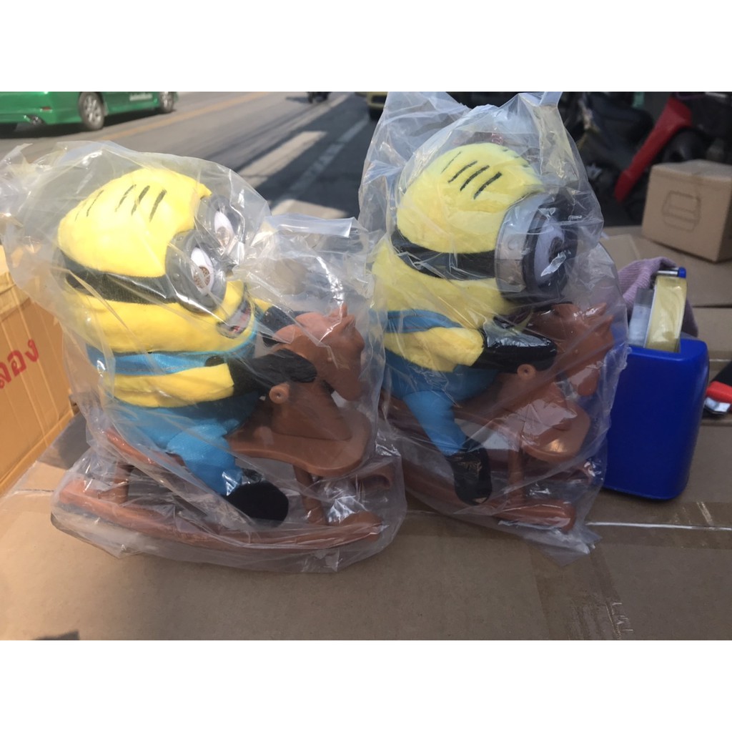 1691-5 ตุ๊กตามินเนียนม้าโยกเยกมีเพลงโยกได้ ตัวละ