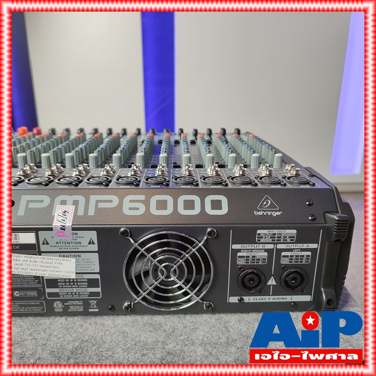 BEHRINGER PMP-6000 POWER MIXER เพาเวอร์มิกเซอร์ 1600 วัตต์ 20 Channel PMP 6000 PMP6000 +++ เอไอ-ไพศาล