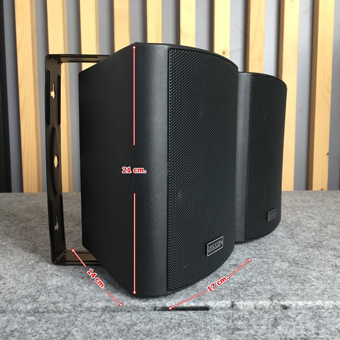 DECCON ZIN-4 ตู้ลำโพงแขวน4นิ้ว ตู้ลำโพงพลาสติก 4นิ้ว 2 ทาง แขวนผนัง 300วัตต์ สีดำ ZIN 4 ZIN4 เอไอ-ไพศาล