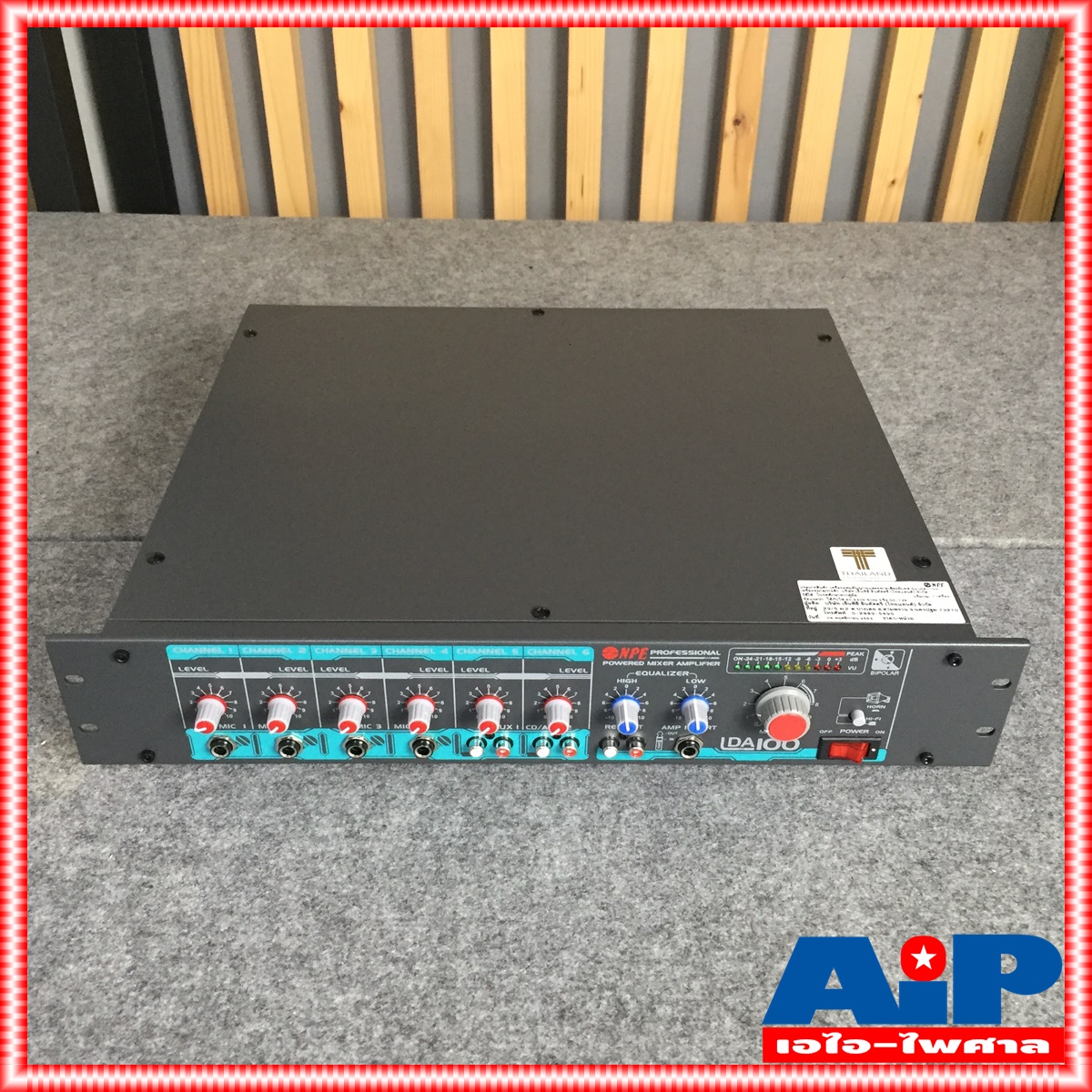 NPE LDA100 AC/DC POWERMIXER LINE lda-100 POWERMIX LDA-100 แอมป์เสียงตามสาย ใช้ได้ทั้งไฟบ้าน 220V ไฟรถ DC12V เอ็นพีอี +++